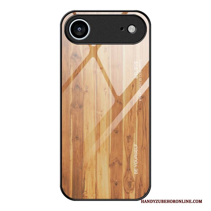 Hülle iPhone Air Gehärtetes Glas In Holzoptik