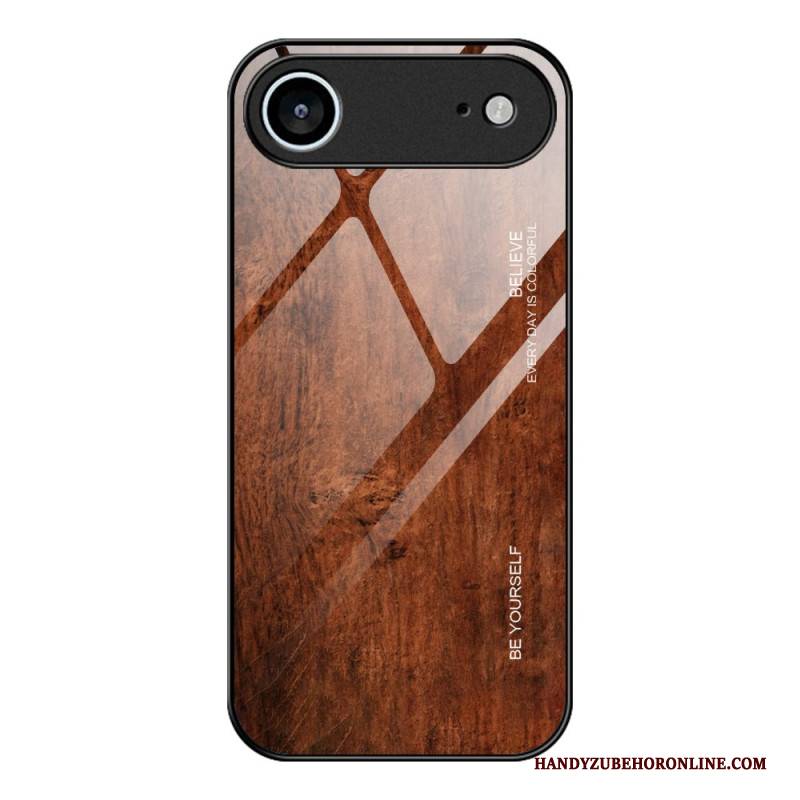 Hülle iPhone Air Gehärtetes Glas In Holzoptik