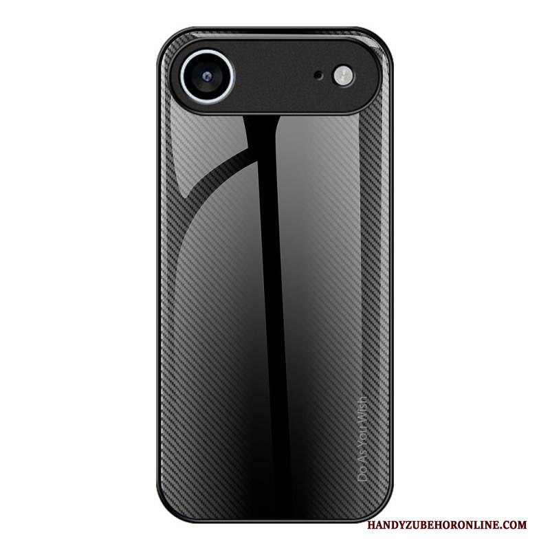 Hülle iPhone Air Handyhülle Gehärtetes Glas Carbonfaser