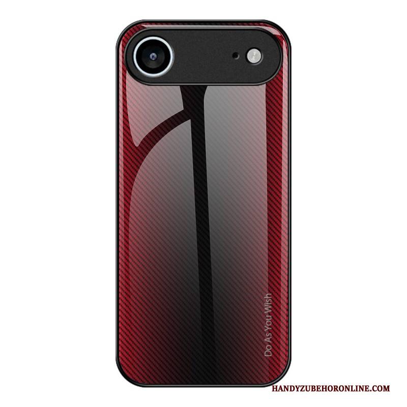 Hülle iPhone Air Handyhülle Gehärtetes Glas Carbonfaser