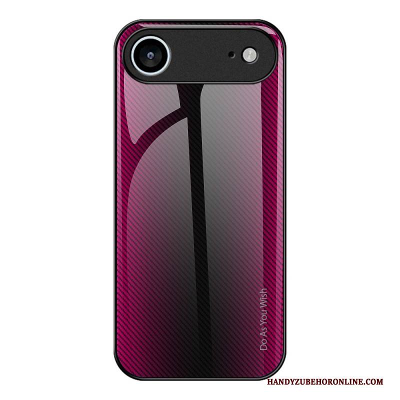 Hülle iPhone Air Handyhülle Gehärtetes Glas Carbonfaser