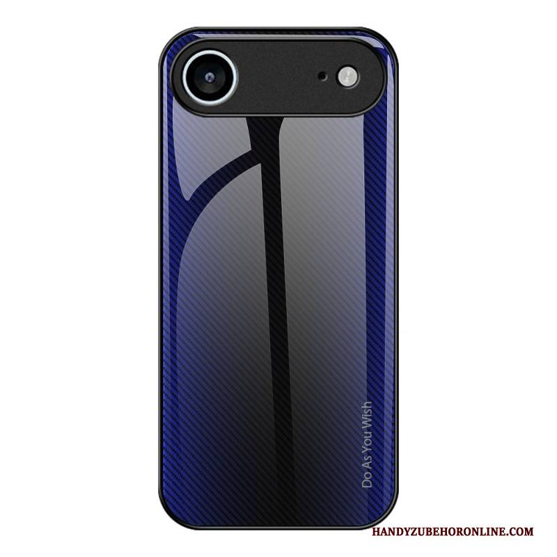 Hülle iPhone Air Handyhülle Gehärtetes Glas Carbonfaser