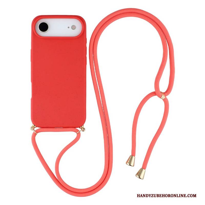 Hülle iPhone Air Mit Silikonkordel Und Weizenstroh-optik