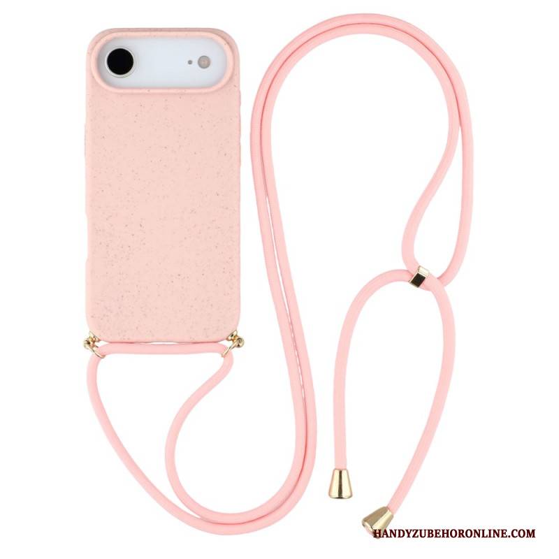 Hülle iPhone Air Mit Silikonkordel Und Weizenstroh-optik