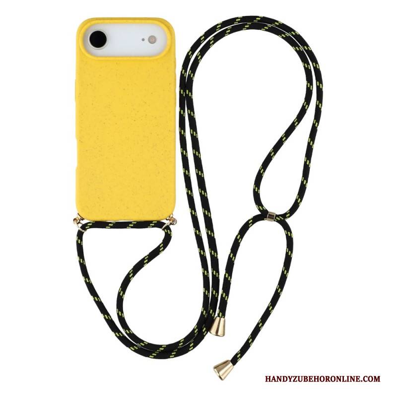 Hülle iPhone Air Mit Silikonkordel Und Weizenstroh-optik