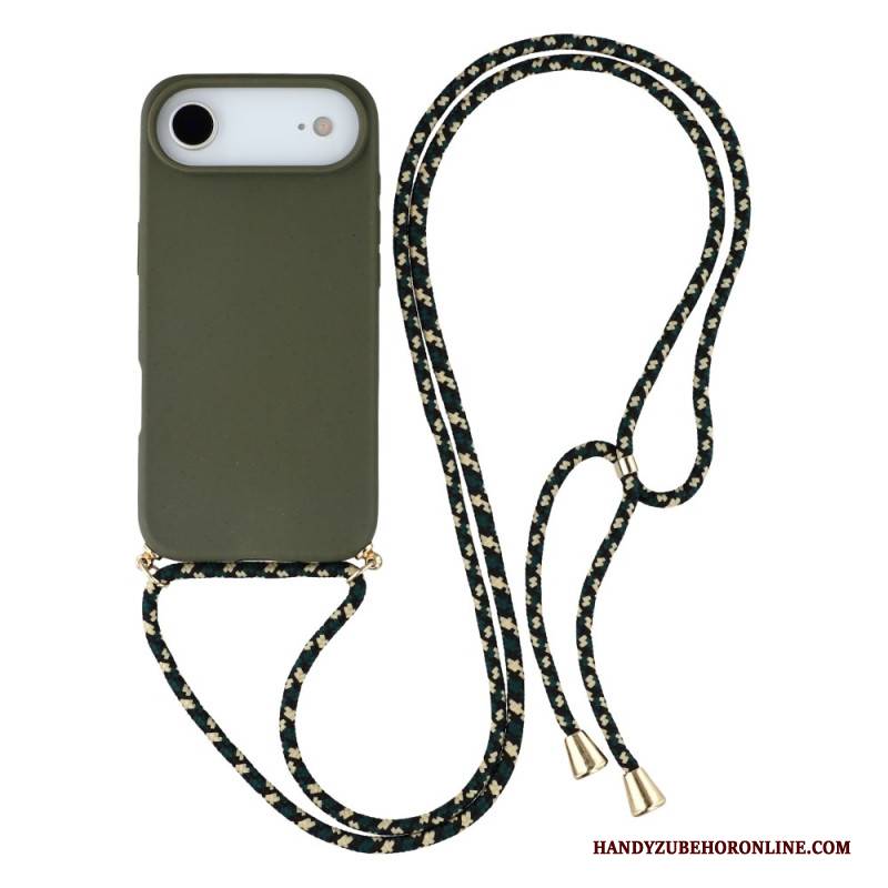 Hülle iPhone Air Mit Silikonkordel Und Weizenstroh-optik