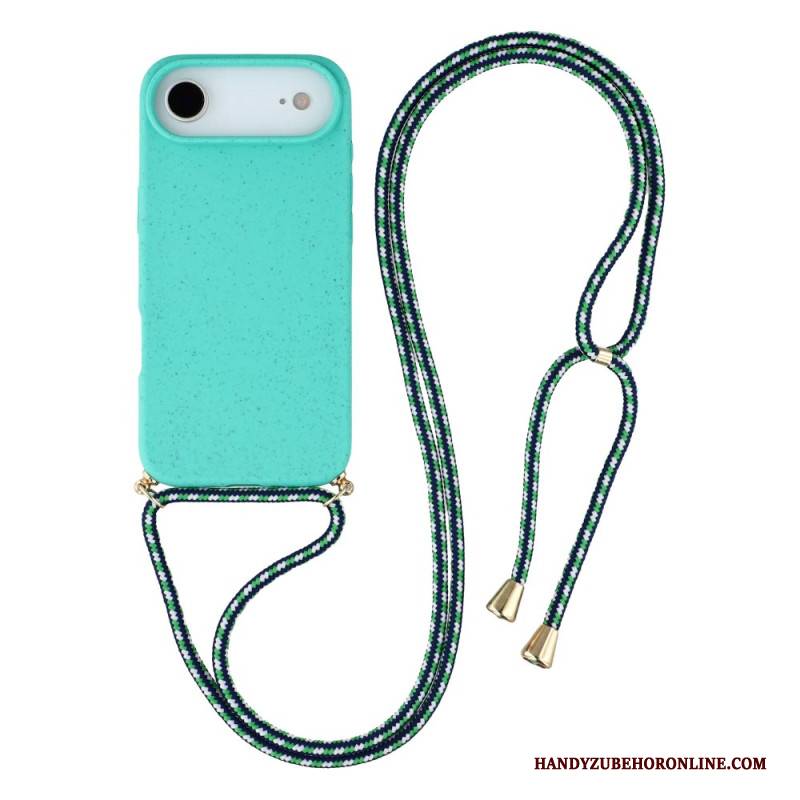 Hülle iPhone Air Mit Silikonkordel Und Weizenstroh-optik