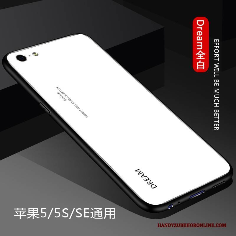 Hülle iPhone Se 2020 Silikon Anti-sturz Trendmarke, Case iPhone Se 2020 Weiche Einfach Glas