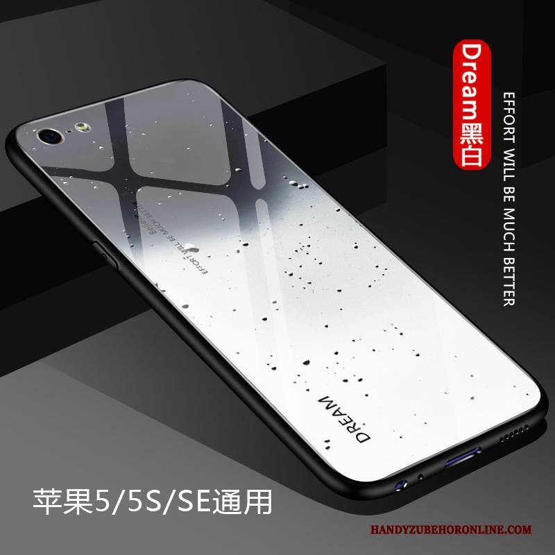 Hülle iPhone Se 2020 Silikon Anti-sturz Trendmarke, Case iPhone Se 2020 Weiche Einfach Glas