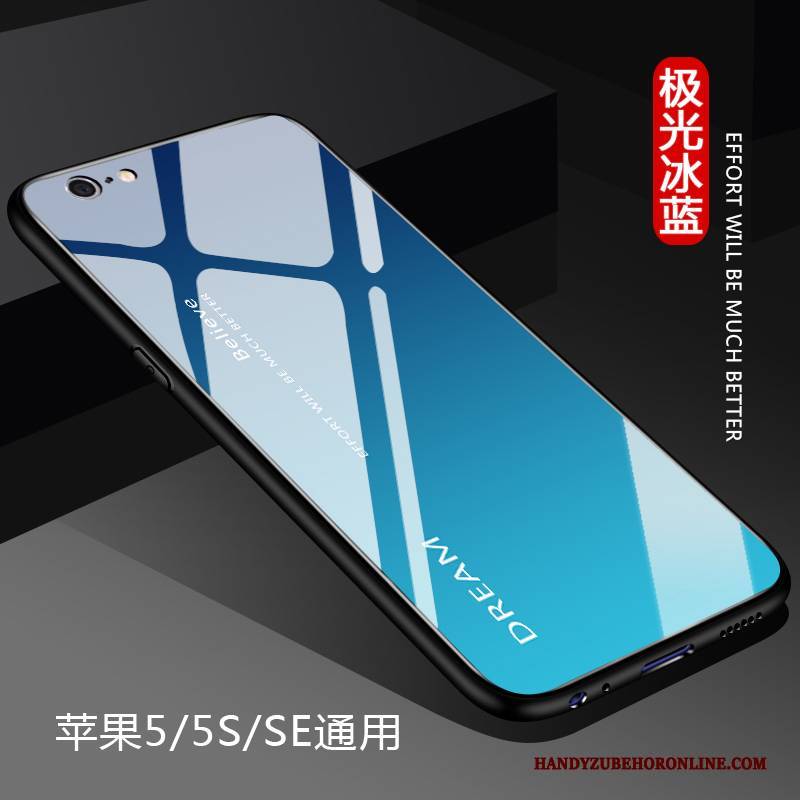 Hülle iPhone Se 2020 Silikon Anti-sturz Trendmarke, Case iPhone Se 2020 Weiche Einfach Glas