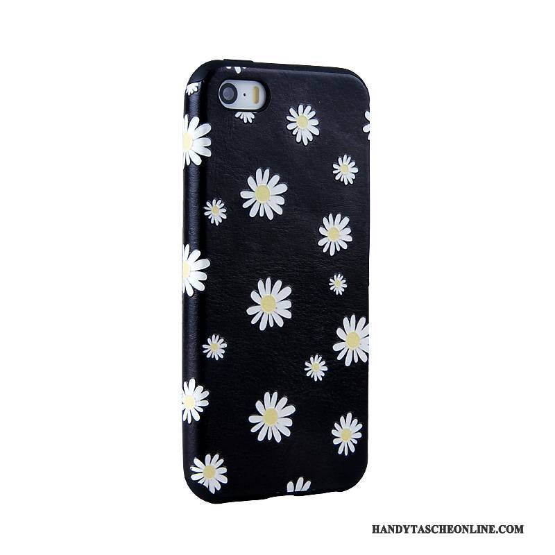 Hülle iPhone Se Gemalt Trend Hellblau, Case iPhone Se Schutz Handyhüllen