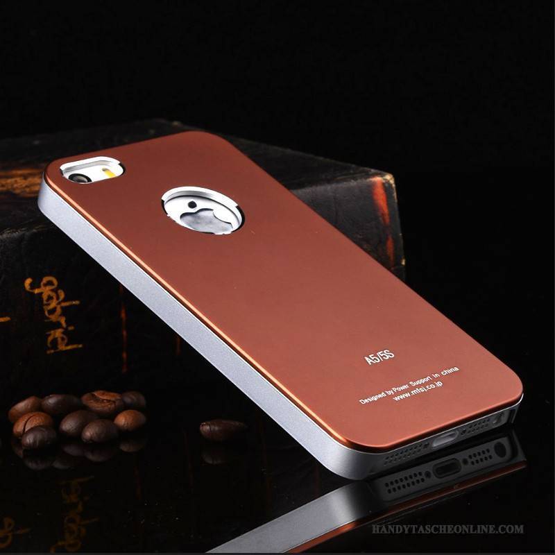 Hülle iPhone Se Metall Schwarz Hintere Abdeckung, Case iPhone Se Trend Handyhüllen