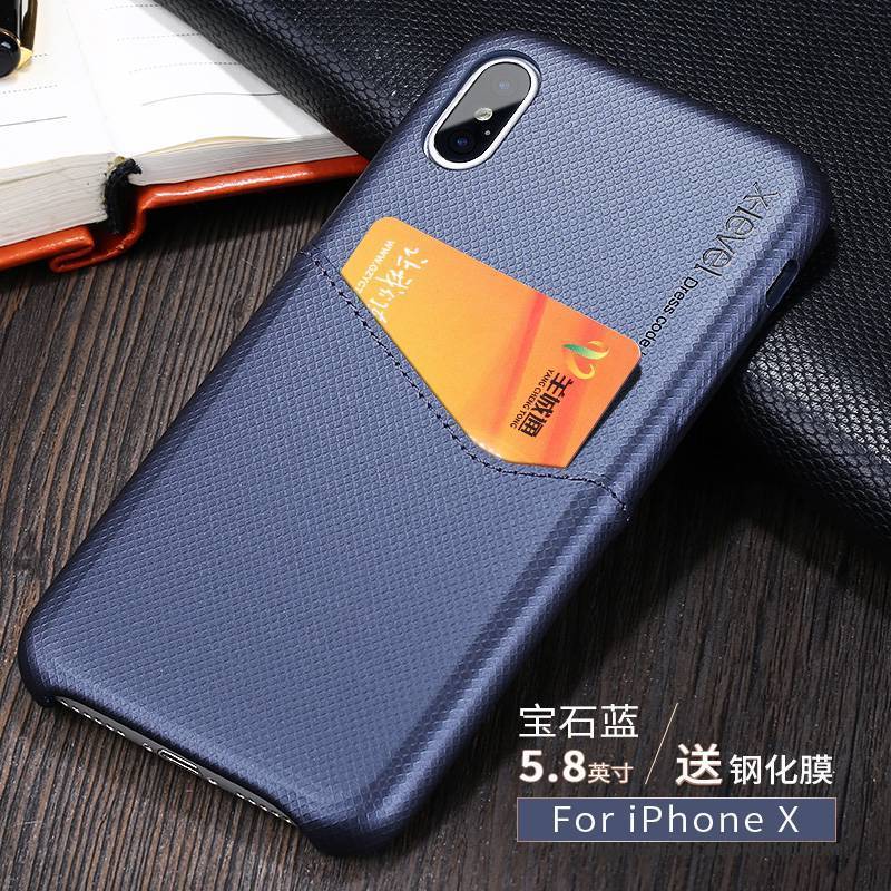 Hülle iPhone X Kreativ Anti-sturz Handyhüllen, Case iPhone X Schutz Schlank Schwarz