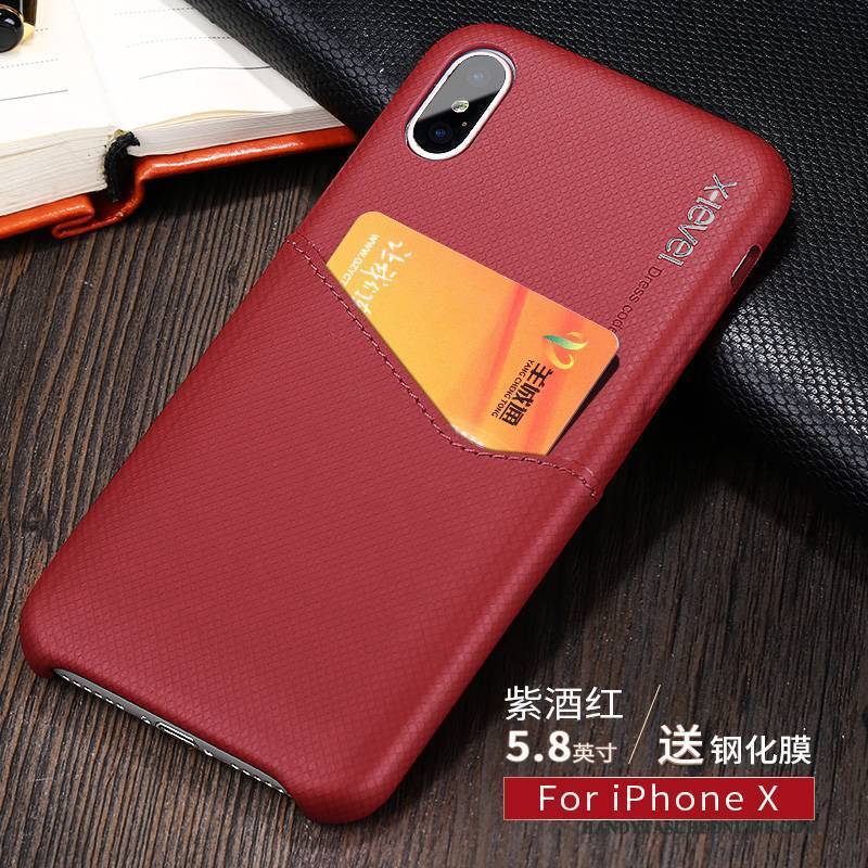 Hülle iPhone X Kreativ Anti-sturz Handyhüllen, Case iPhone X Schutz Schlank Schwarz