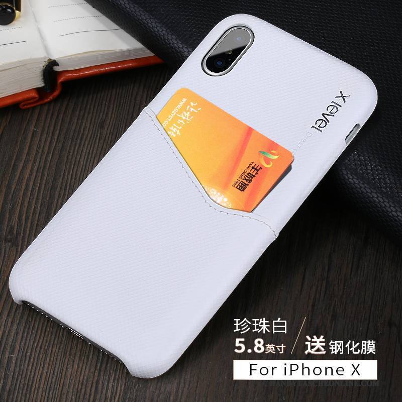 Hülle iPhone X Kreativ Anti-sturz Handyhüllen, Case iPhone X Schutz Schlank Schwarz