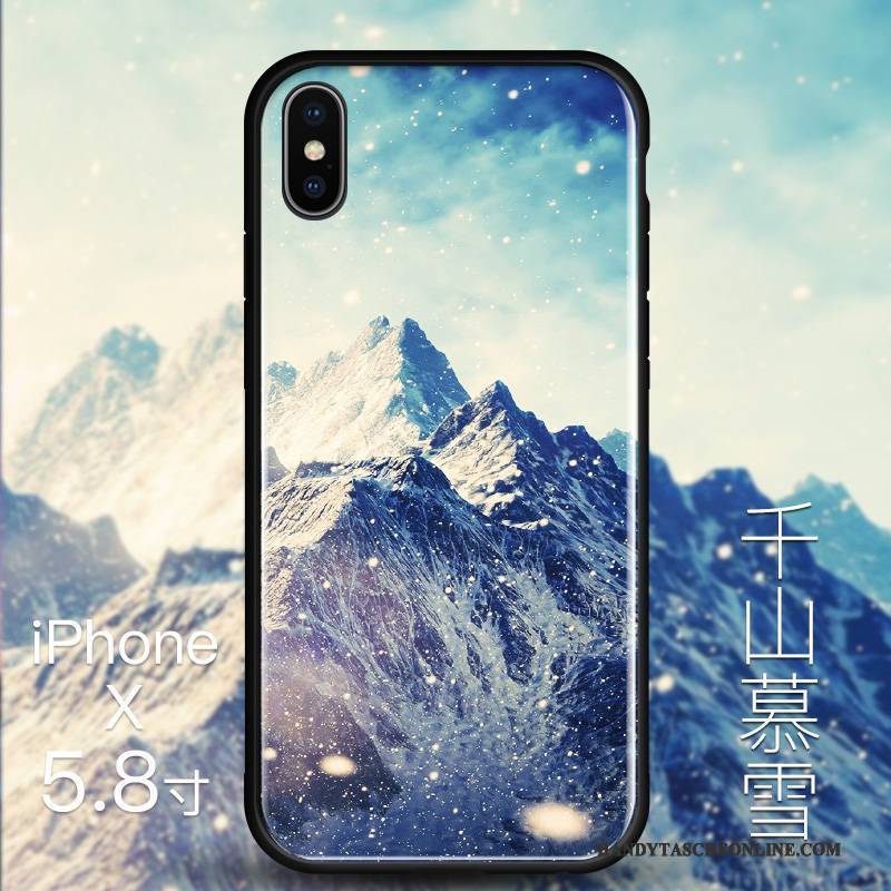 Hülle iPhone X Silikon Trend Schlank, Case iPhone X Taschen Gelb Neu