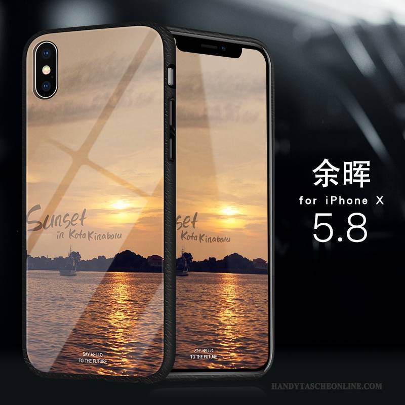 Hülle iPhone X Silikon Trend Schlank, Case iPhone X Taschen Gelb Neu