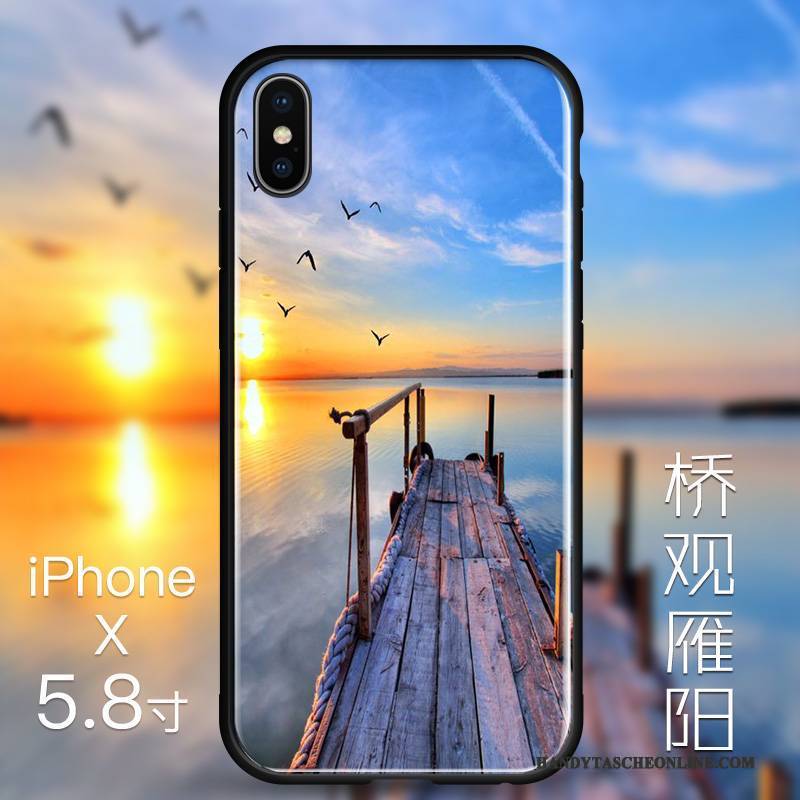 Hülle iPhone X Silikon Trend Schlank, Case iPhone X Taschen Gelb Neu