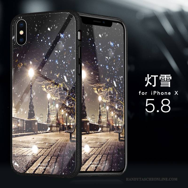 Hülle iPhone X Silikon Trend Schlank, Case iPhone X Taschen Gelb Neu