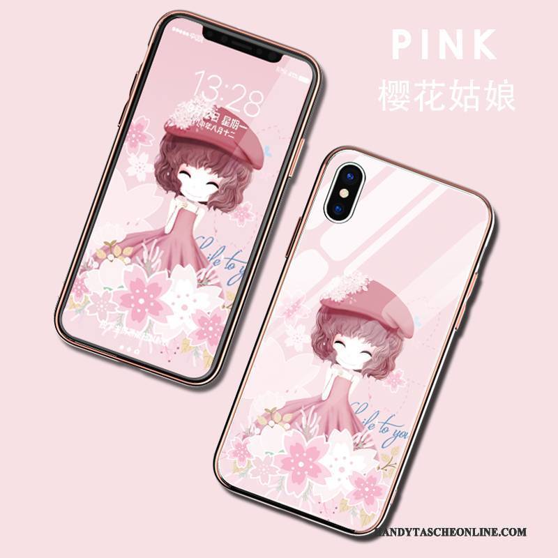 Hülle iPhone X Taschen Anti-sturz Hängende Verzierungen, Case iPhone X Silikon Trendmarke Handyhüllen