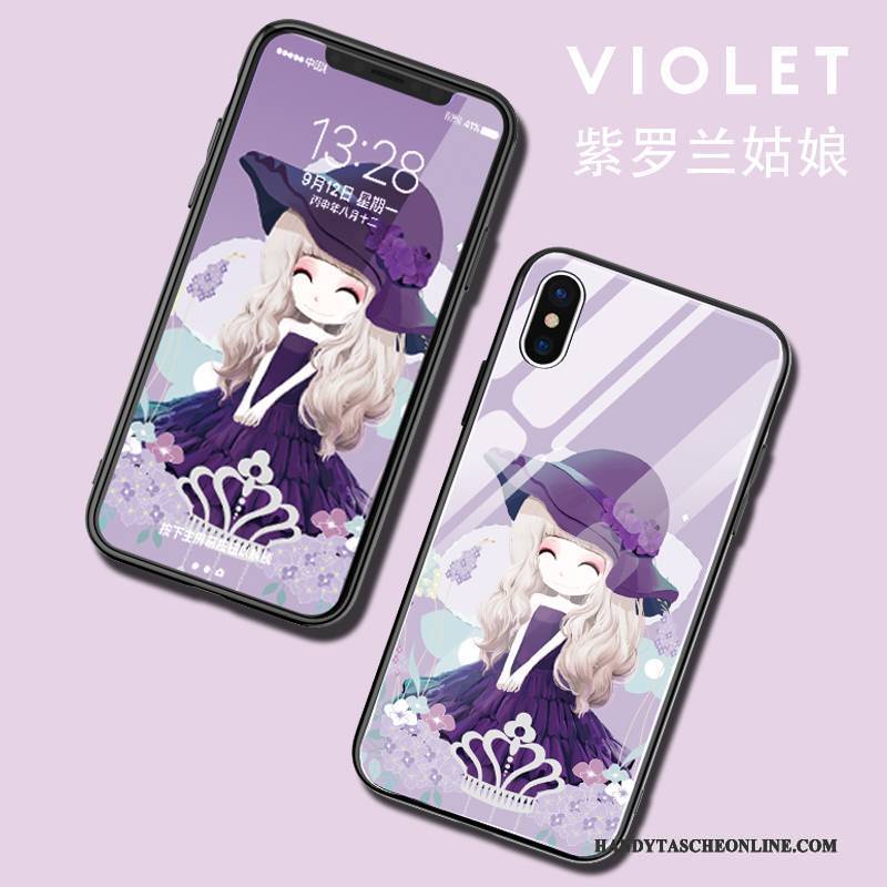 Hülle iPhone X Taschen Anti-sturz Hängende Verzierungen, Case iPhone X Silikon Trendmarke Handyhüllen