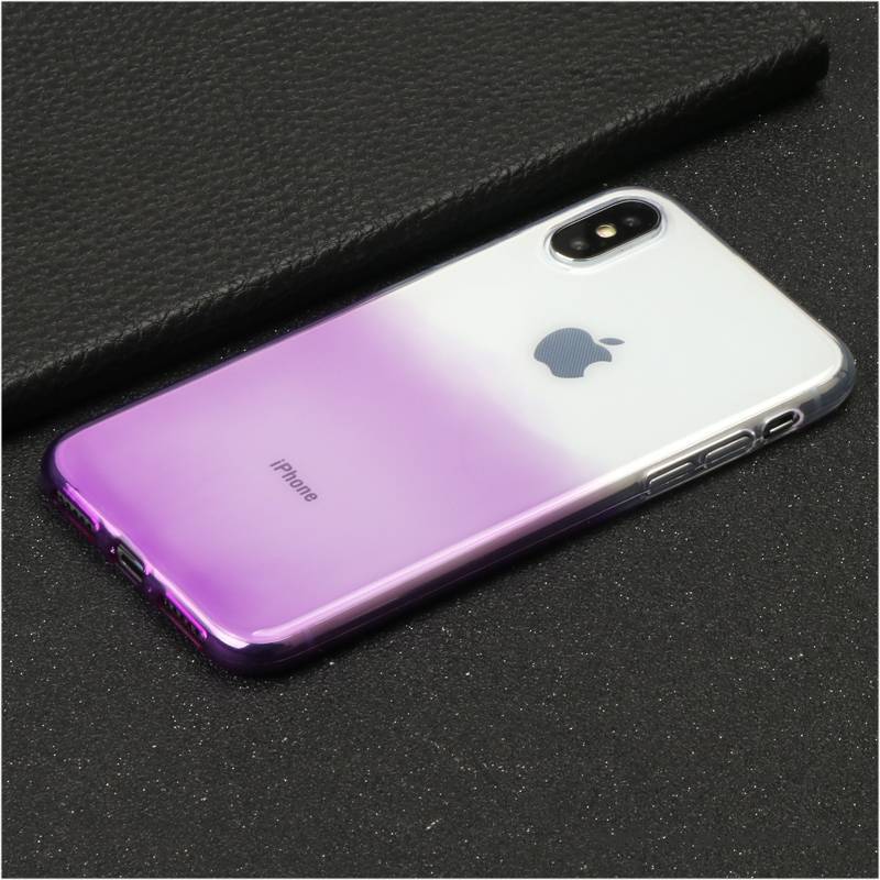 Hülle iPhone X Taschen Anti-sturz Transparent, Case iPhone X Strass Neu Lila