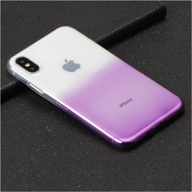Hülle iPhone X Taschen Anti-sturz Transparent, Case iPhone X Strass Neu Lila