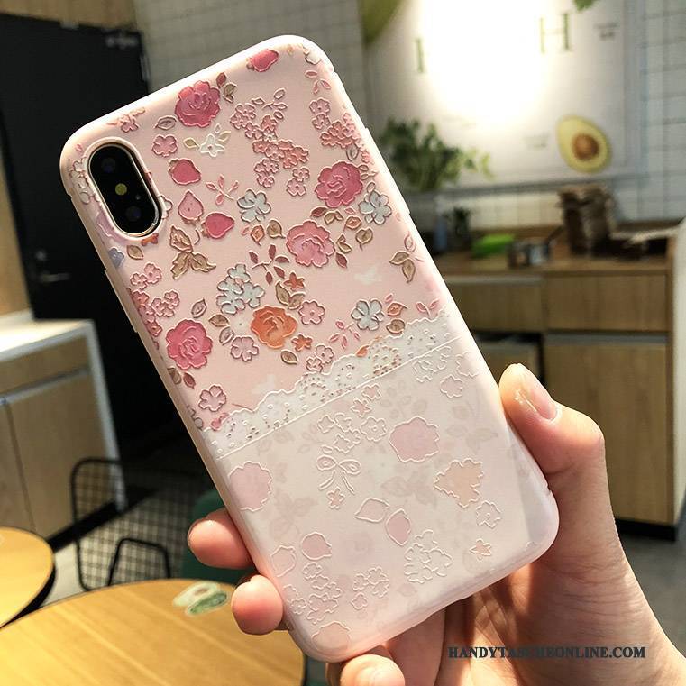 Hülle iPhone X Taschen Lichtfarbe Anti-sturz, Case iPhone X Prägung Trendmarke Neu