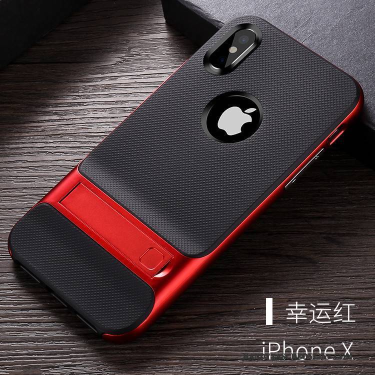 Hülle iPhone X Taschen Trend Anti-sturz, Case iPhone X Halterung Handyhüllen Hängende Verzierungen