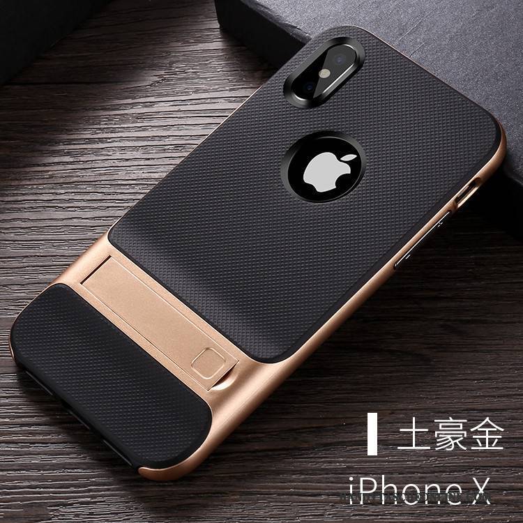 Hülle iPhone X Taschen Trend Anti-sturz, Case iPhone X Halterung Handyhüllen Hängende Verzierungen