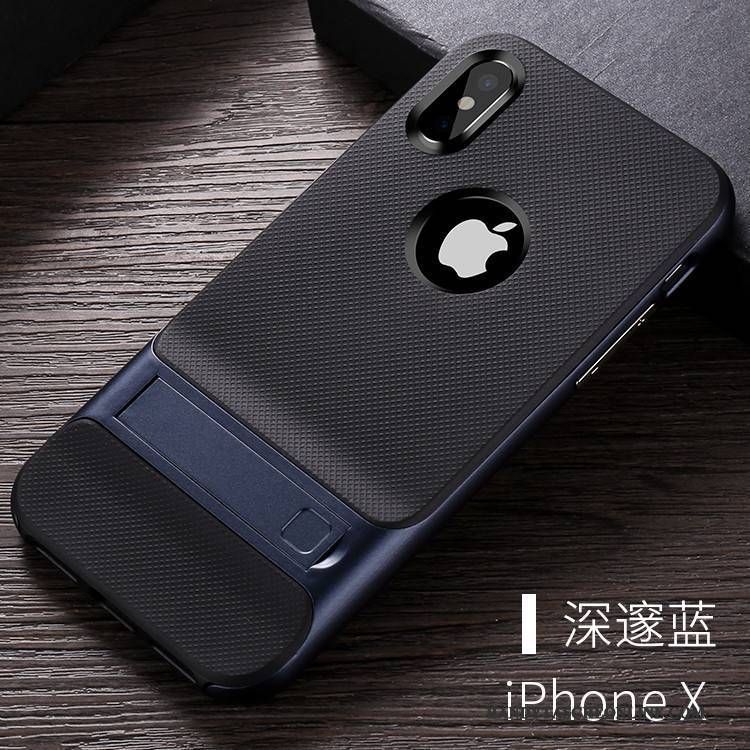 Hülle iPhone X Taschen Trend Anti-sturz, Case iPhone X Halterung Handyhüllen Hängende Verzierungen