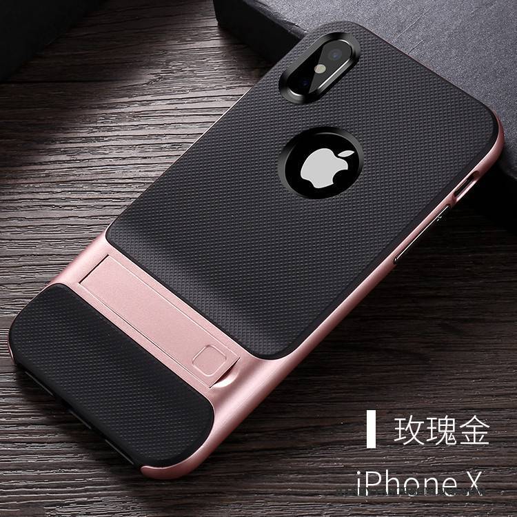 Hülle iPhone X Taschen Trend Anti-sturz, Case iPhone X Halterung Handyhüllen Hängende Verzierungen