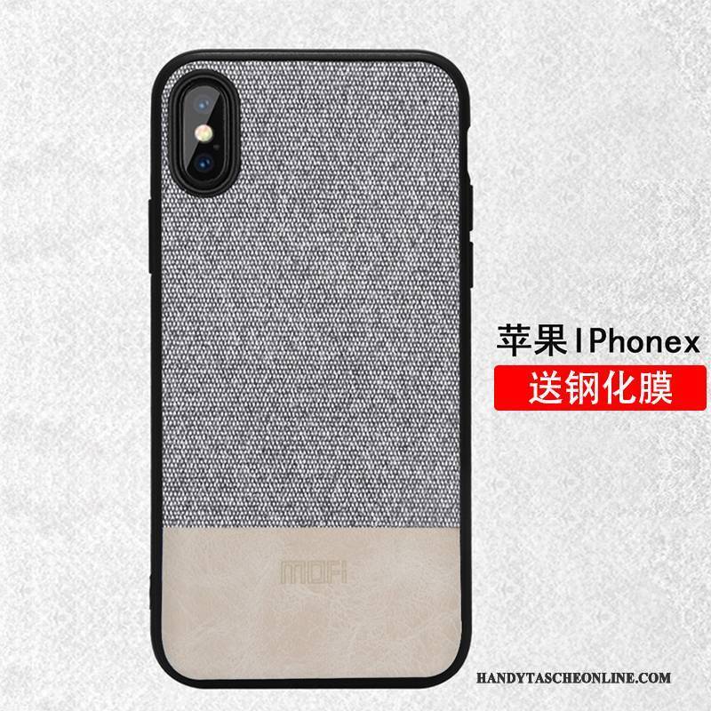 Hülle iPhone X Taschen Trendmarke Anti-sturz, Case iPhone X Farbe Handyhüllen Schlank