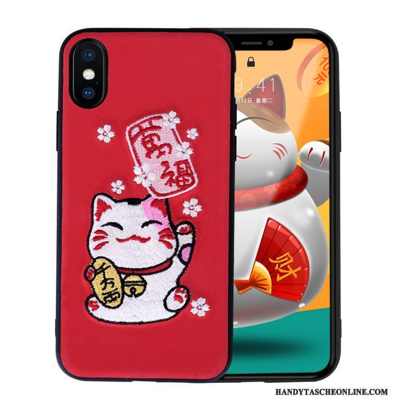 Hülle iPhone X Taschen Trendmarke Anti-sturz, Case iPhone X Farbe Handyhüllen Schlank