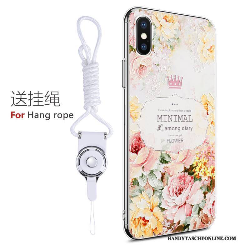 Hülle iPhone X Weiche Persönlichkeit Handyhüllen, Case iPhone X Prägung Neu Nubuck