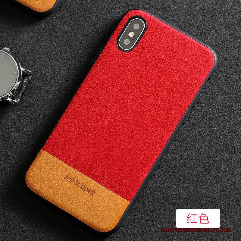 Hülle iPhone Xs Max Schutz Trendmarke Anti-sturz, Case iPhone Xs Max Taschen Schwarz High-end