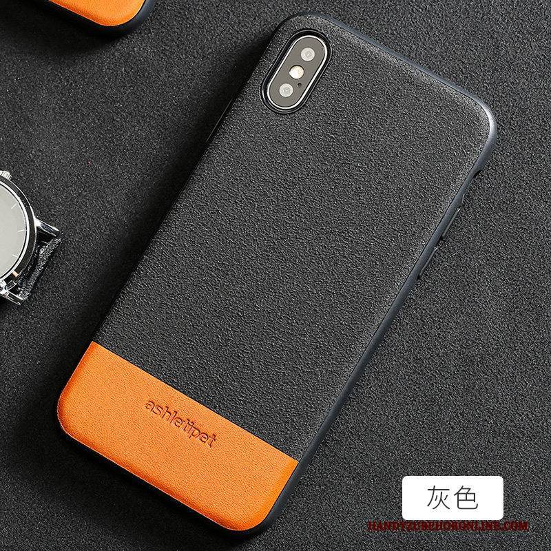 Hülle iPhone Xs Max Schutz Trendmarke Anti-sturz, Case iPhone Xs Max Taschen Schwarz High-end