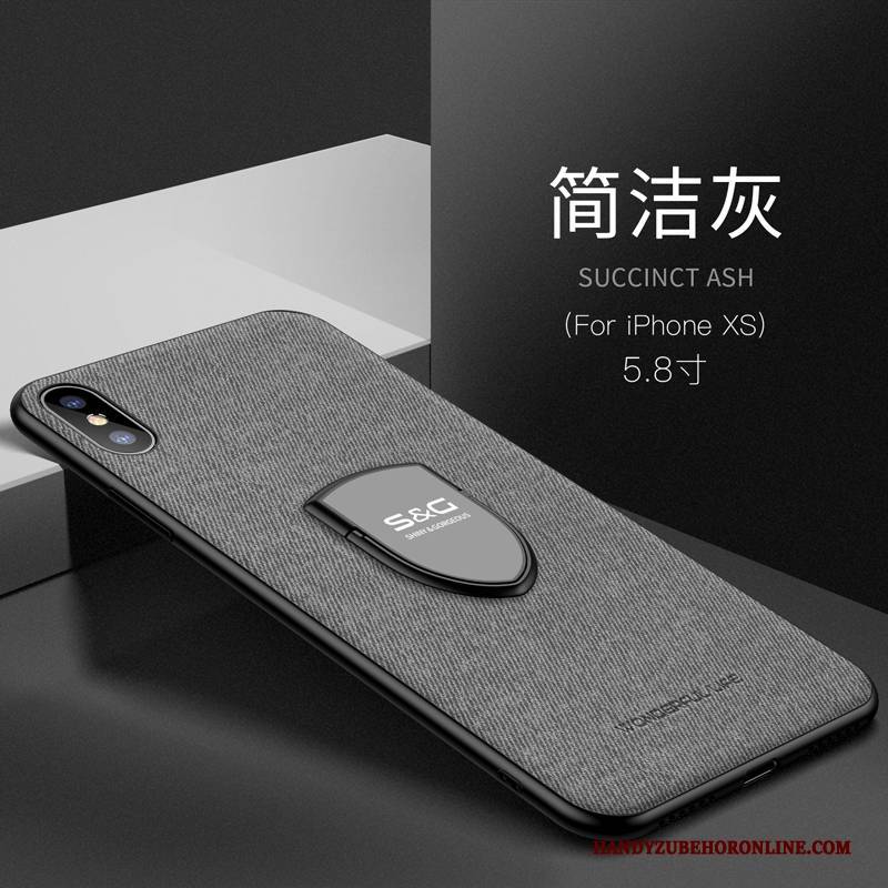 Hülle iPhone Xs Taschen Stoff Magnetismus, Case iPhone Xs Weiche Neu Anti-sturz