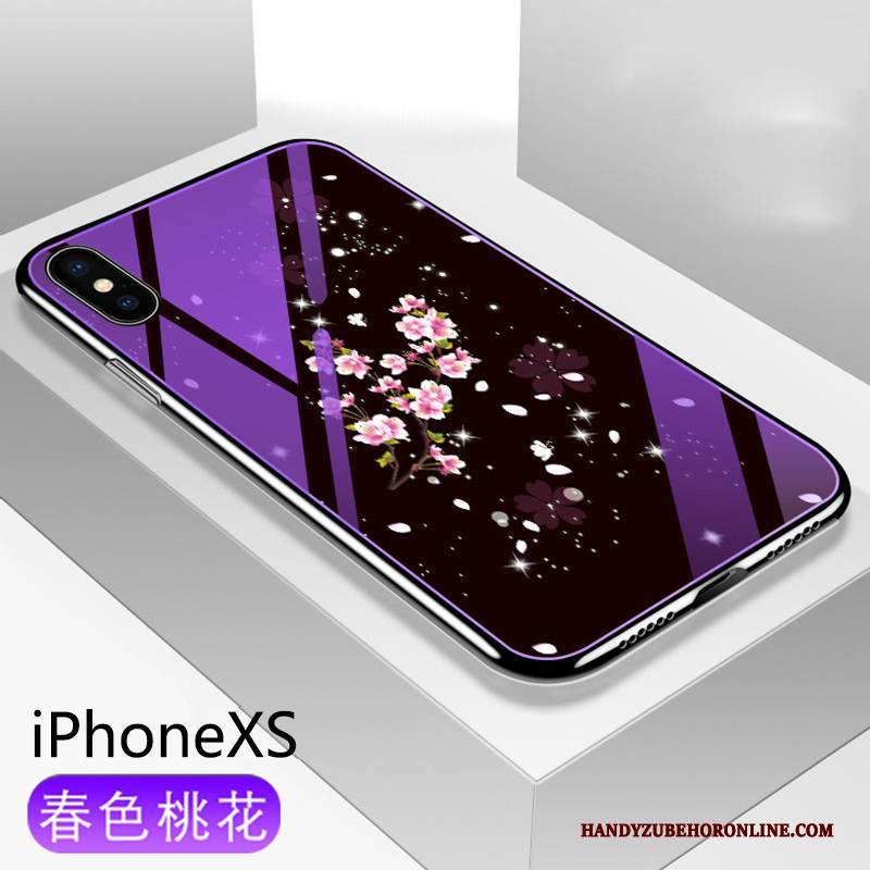 Hülle iPhone Xs Weiche Handyhüllen Anti-sturz, Case iPhone Xs Silikon Netto Rot Trendmarke