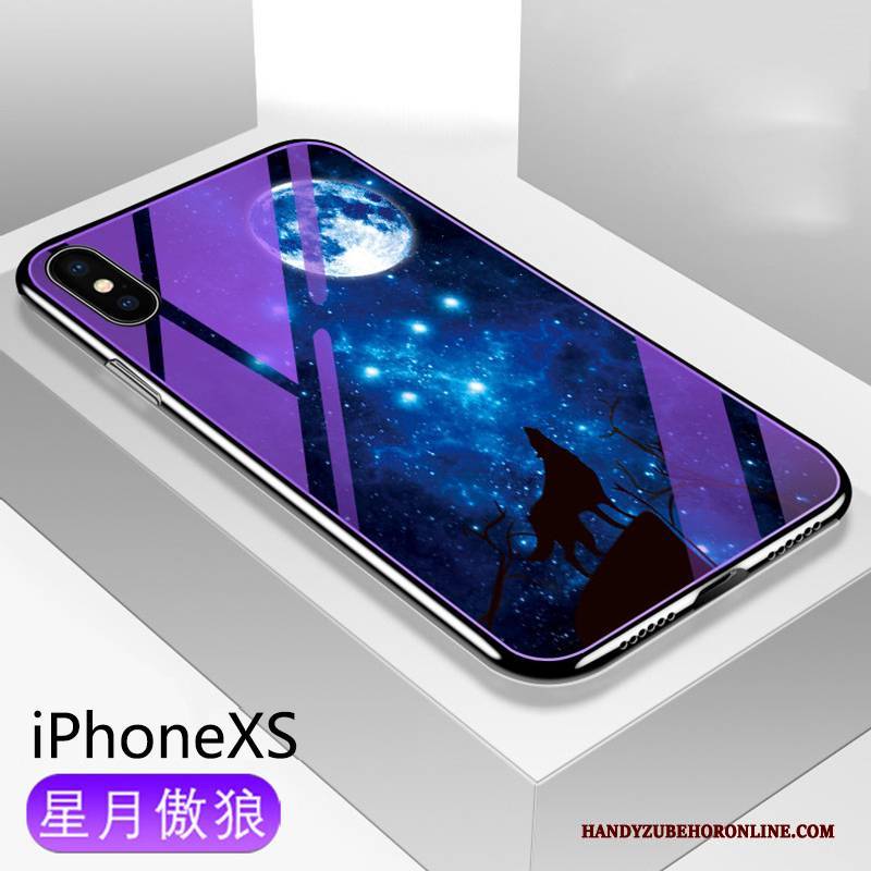 Hülle iPhone Xs Weiche Handyhüllen Anti-sturz, Case iPhone Xs Silikon Netto Rot Trendmarke