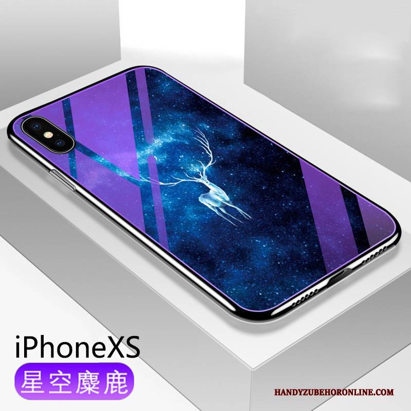 Hülle iPhone Xs Weiche Handyhüllen Anti-sturz, Case iPhone Xs Silikon Netto Rot Trendmarke
