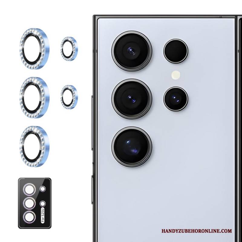 Kameraschutzfolie Für Samsung Galaxy S25 Ultra 5g Mit Legierungsringen Und Strasssteinen