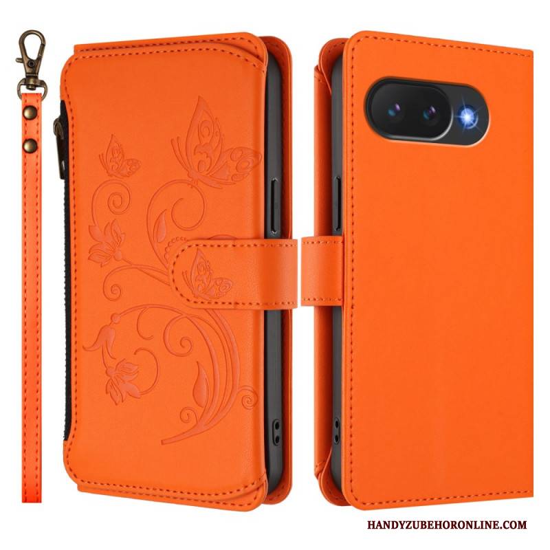 Lederhüllen Für Google Pixel 10a Geldbörse Mit Blumenmuster