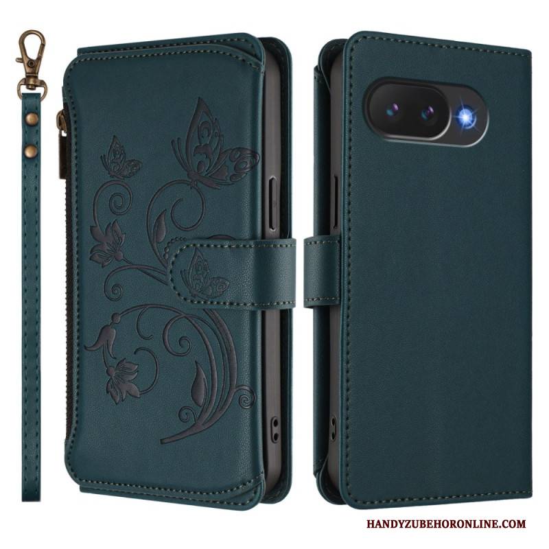 Lederhüllen Für Google Pixel 10a Geldbörse Mit Blumenmuster