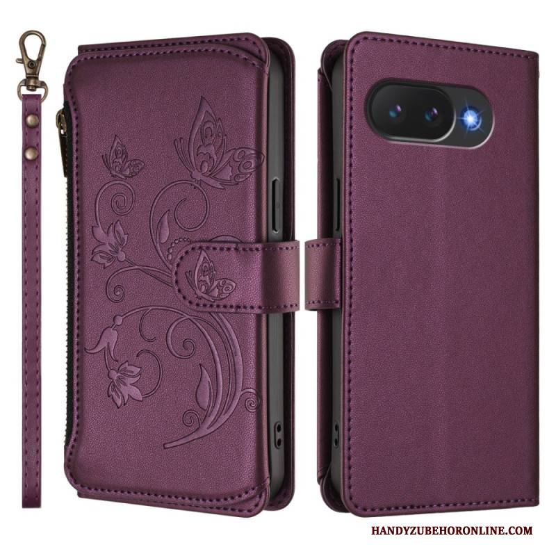 Lederhüllen Für Google Pixel 10a Geldbörse Mit Blumenmuster