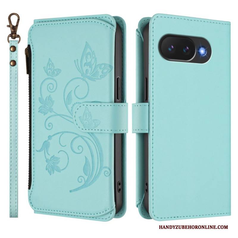 Lederhüllen Für Google Pixel 10a Geldbörse Mit Blumenmuster
