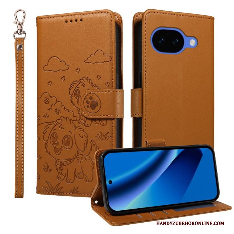 Lederhüllen Für Google Pixel 10a Rfid-schutz Und Hundemotiv