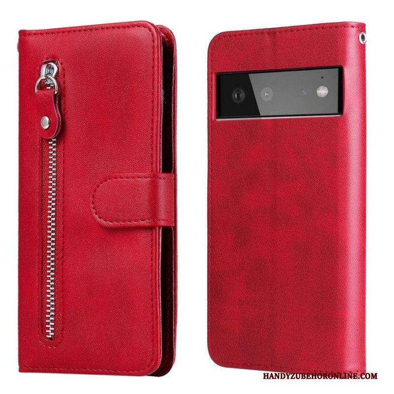 Lederhüllen Für Google Pixel 6 Vintage Geldbörse