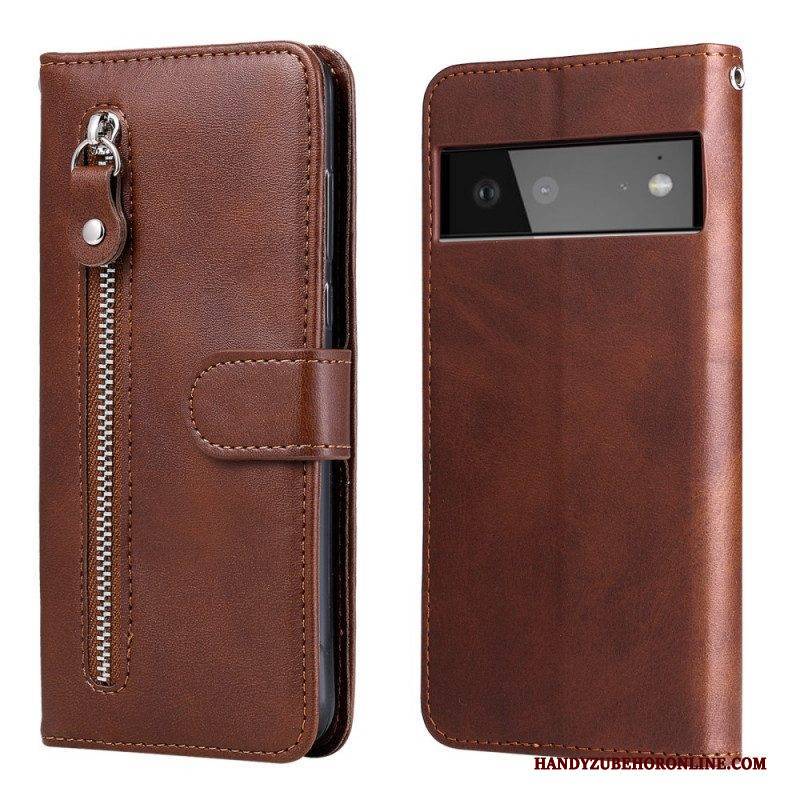 Lederhüllen Für Google Pixel 6 Vintage Geldbörse