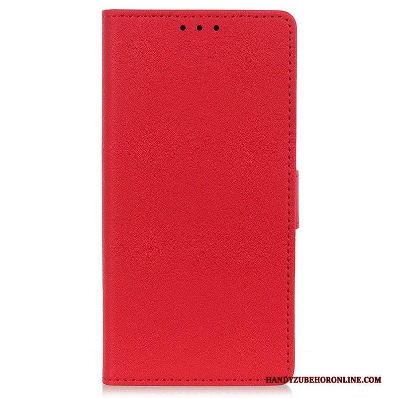 Lederhüllen Für Honor 50 Lite Einfacher Glänzender Ledereffekt